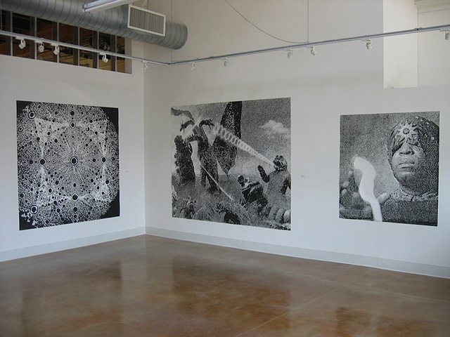 Installation View from Swarm Gallery show "Somewhere in Space"  2008