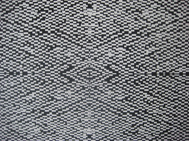 Screenprinted pattern on paper