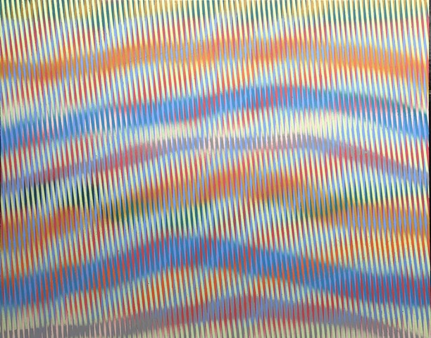 Untitled, Acrylic on panel, 16 x 20 in. 2024