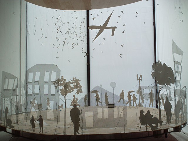 Interior of Automated Shadow Puppet Machine