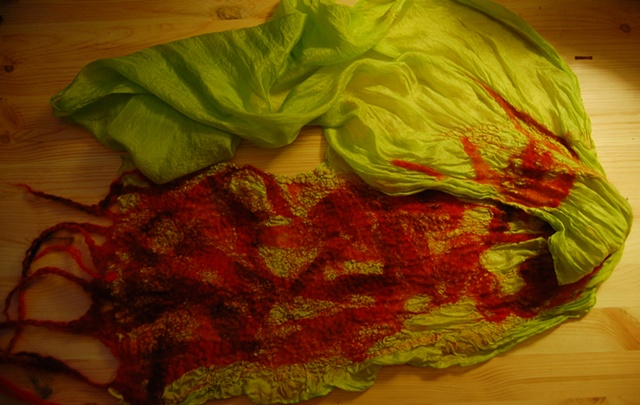 Felted Silk Scarf
