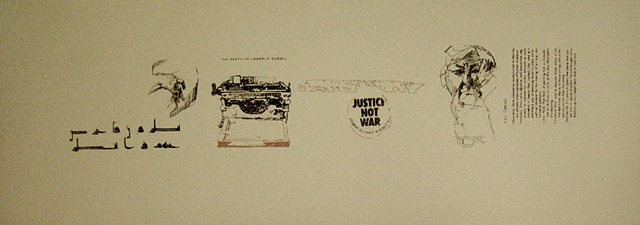 print: bernini, the death of leopold gursky, justice not war, sleeping woman on a train, definitions (variation 1)