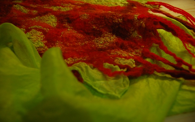Felted Silk Scarf
