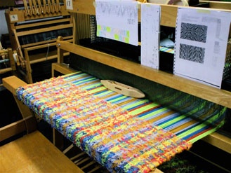 Momala (on the loom)