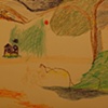 crayon, a lively tribute to coming home