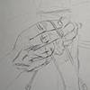 knitting hands