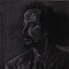 charcoal, male portrait