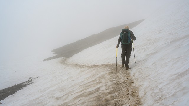 Crossing a Snow Bank