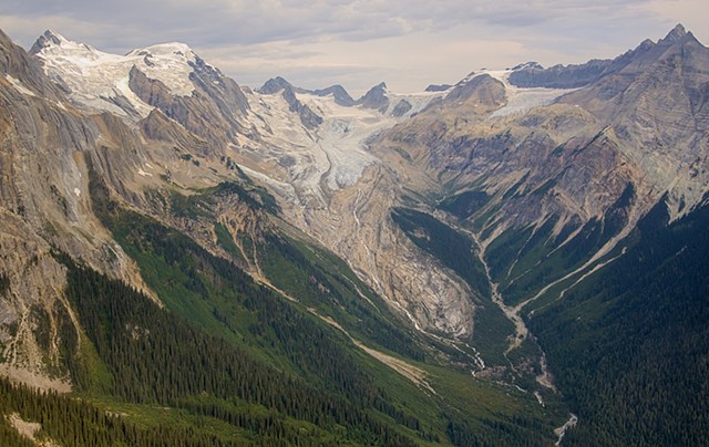 Mummery Glacier from the Helicopter