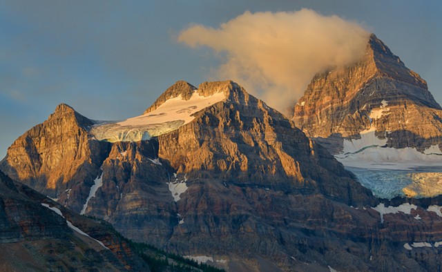 Early Morning Cloud Hanging Around Mt Assiniboine