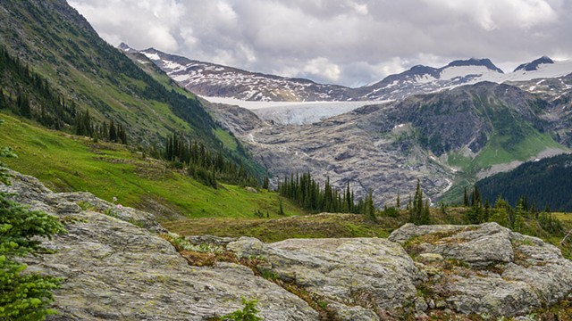 View of Tumbledown and Durrand Glaciers