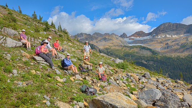 Group Photo from the West side above the Lodge