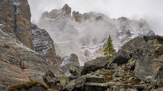 Mount Huber in the Mist