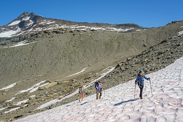 Another Snowdrift Crossing in a Barren Landscape