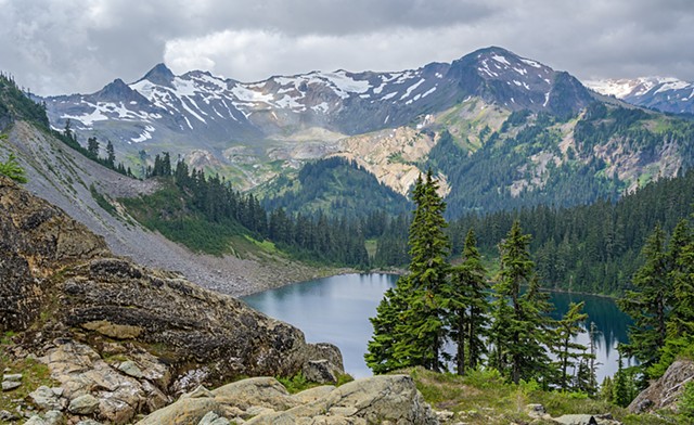 View from Above Iceberg Lake