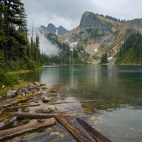 Eva Lake on a Rainy Day