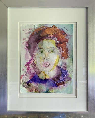 Woman with Green eyes