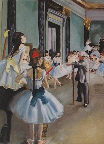 Rendition of Degas's The Dancing Class