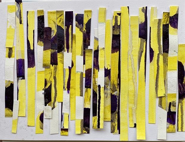 Abstract Yellow and Purple