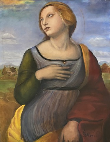 Rendition of St. Catherine by Raphael