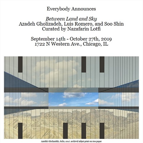 Between Land and Sky, Everybody Gallery, September 14 to October 27