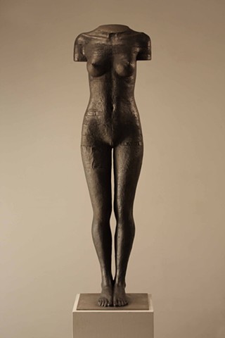 New stainless steel life sized figurative sculpture by Dan Corbin.