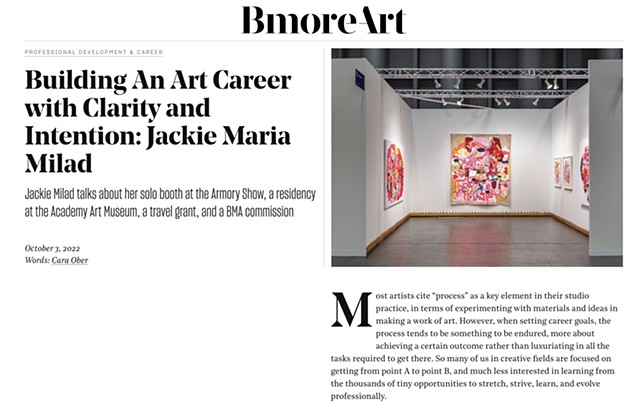 Building An Art Career with Clarity and Intention: Jackie Maria Milad