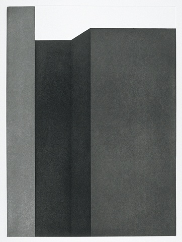 black and white minimal architectural aquatint by Robin Sherin