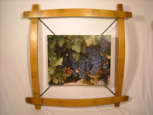 
Wine Barrel Stave Picture Frames
