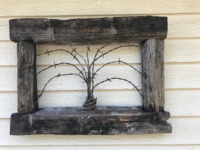 Barbed Wire With Frame