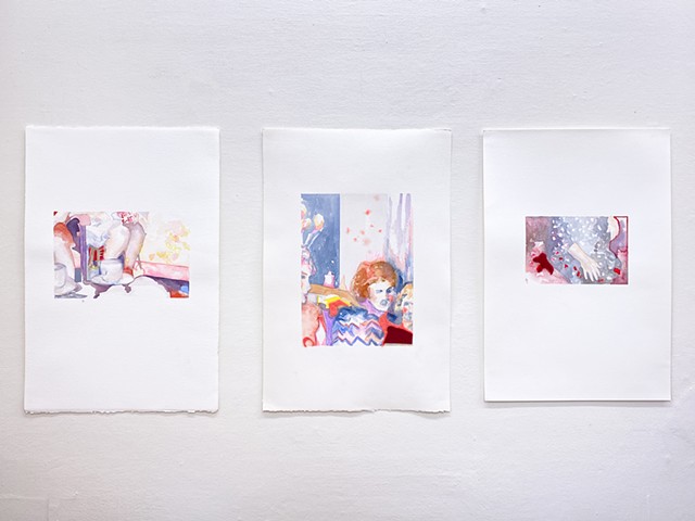Two Women and a Child: installation view