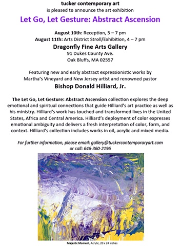 Donald Hilliard, Jr's Art Exhibition in Oak Bluffs, Martha's Vineyard, MA