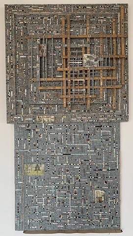 Pastel, Color Pencil, Graphite, Paper, Wood