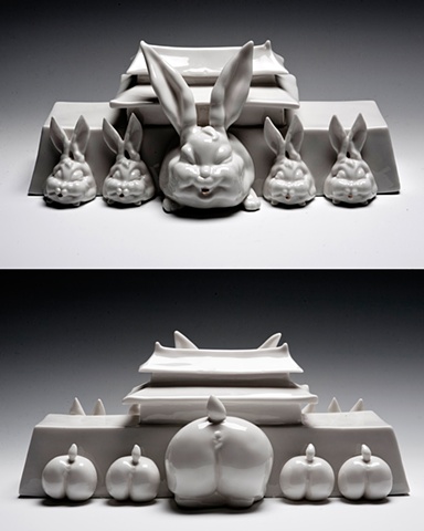 five lucky rabbits
