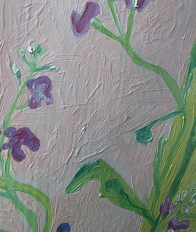 Spring I, Purple Flower, detail