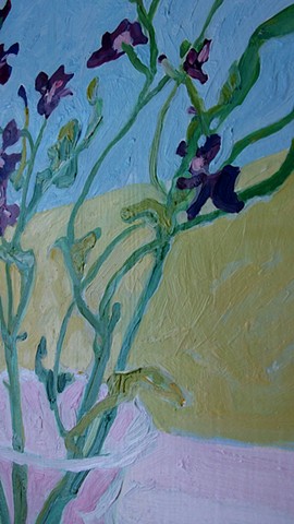 Purple Garden Flower, detail