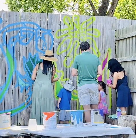 Big Blooms Mural Project: Community Painting