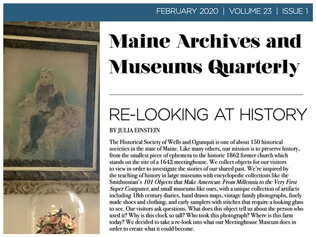 Article: Maine Archives and Museums