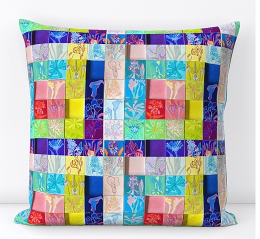 Quilted Garden Pillow