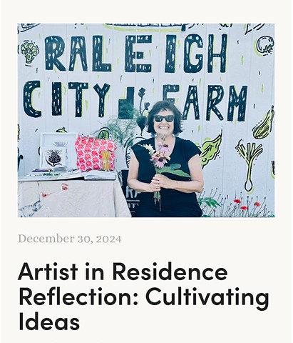 Raleigh City Farm: Artist Residency Year 3