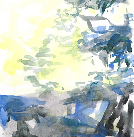 Watercolor Abstract Landscape