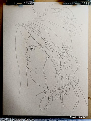 GIRL IN THE LACE HAT