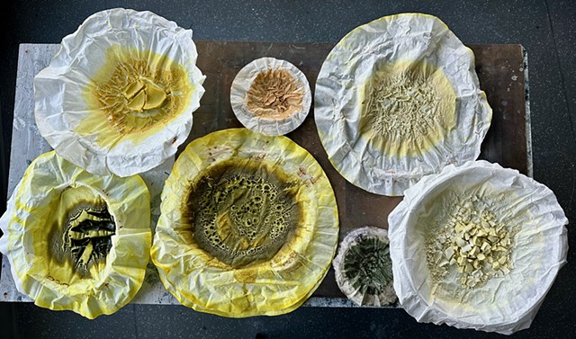 Lakes in various stages of Drying
