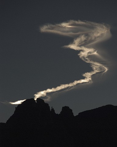 Magical Vapor Over Finger Rock