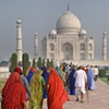 Pilgrims at Taj Mahal, Agra