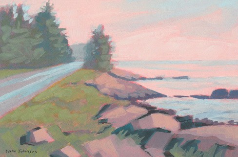 Winter Harbor Maine landscape painting