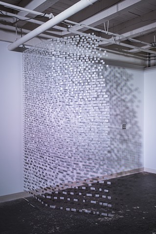 Installation at the Cleveland West Art League for the Intersection of Process