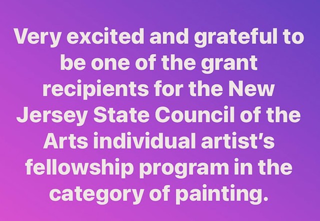 2024 Painting Fellow for NJSCA and Mid Alantic Arts