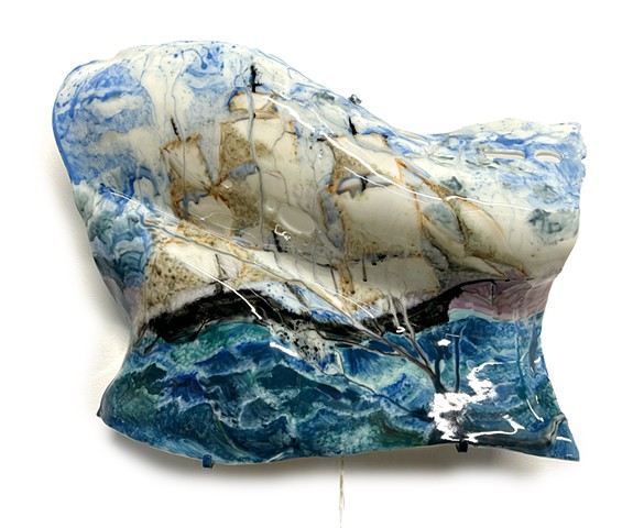 Illuminated Warped Landscape: After William Bradfordâ€™s â€œNorthern Lightâ€� (Light off)