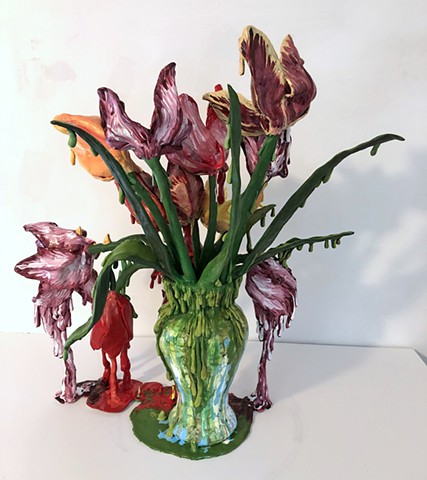 Weeping Tulips (Mixed Bouquet)(The Covid Diaries Series)
